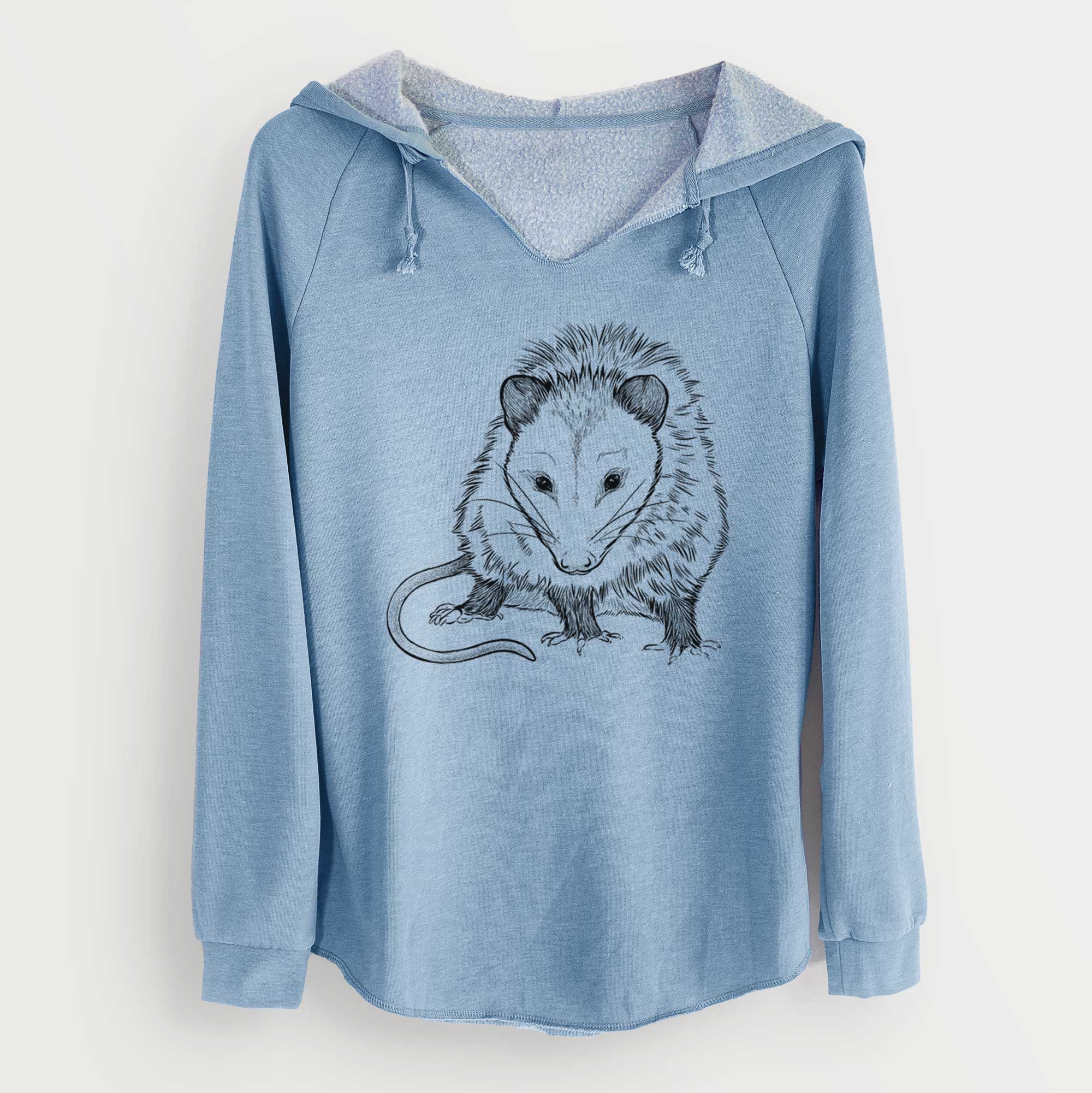 Virginia Opossum - Didelphis virginiana - Cali Wave Hooded Sweatshirt -  Because Tees