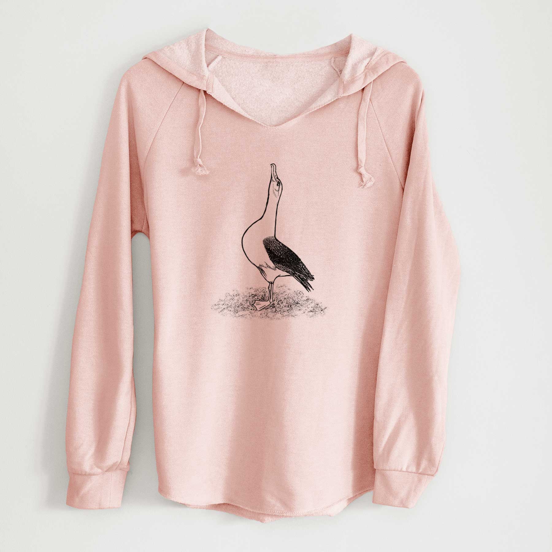 Diomedea exulans - Wandering Albatross - Cali Wave Hooded Sweatshirt