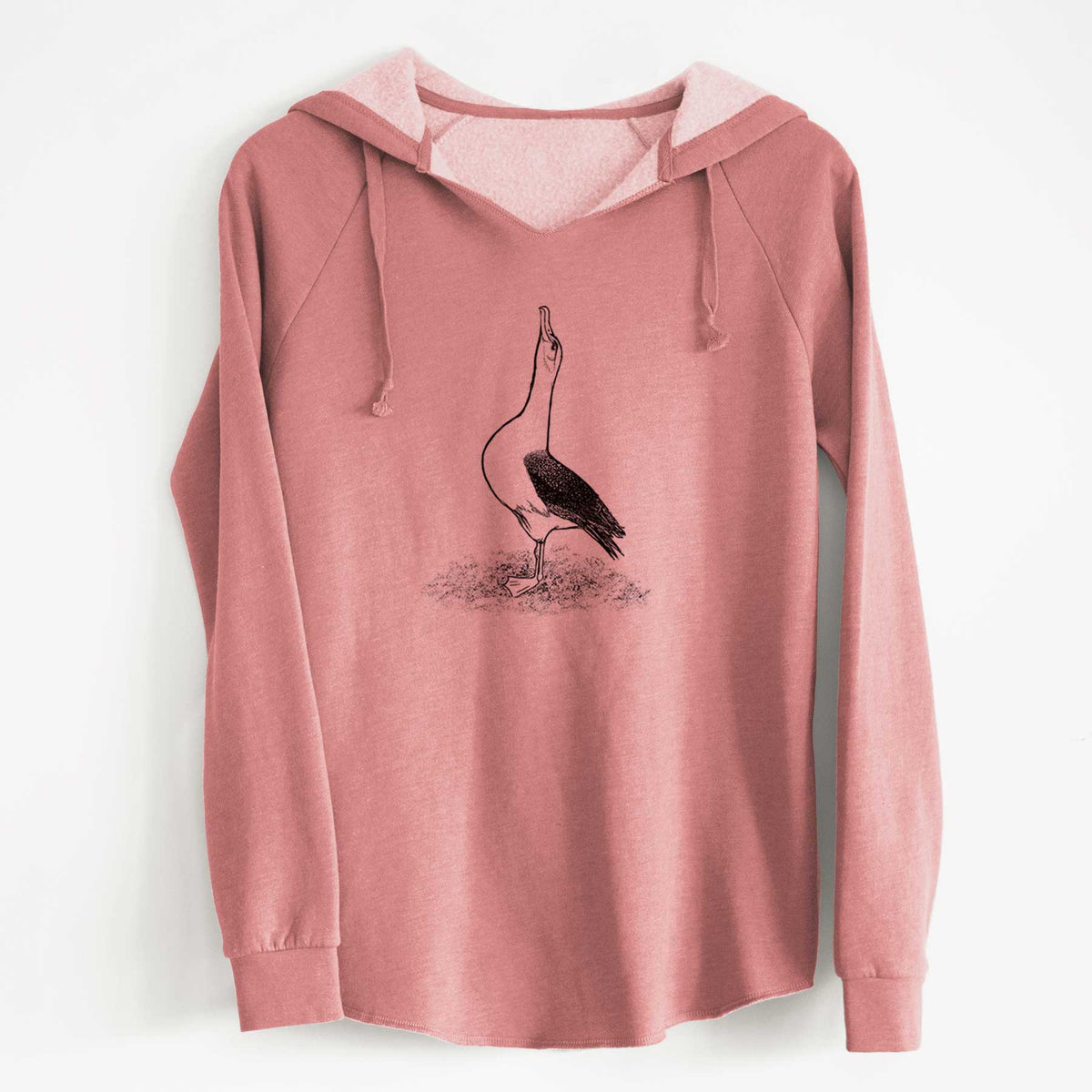 Diomedea exulans - Wandering Albatross - Cali Wave Hooded Sweatshirt