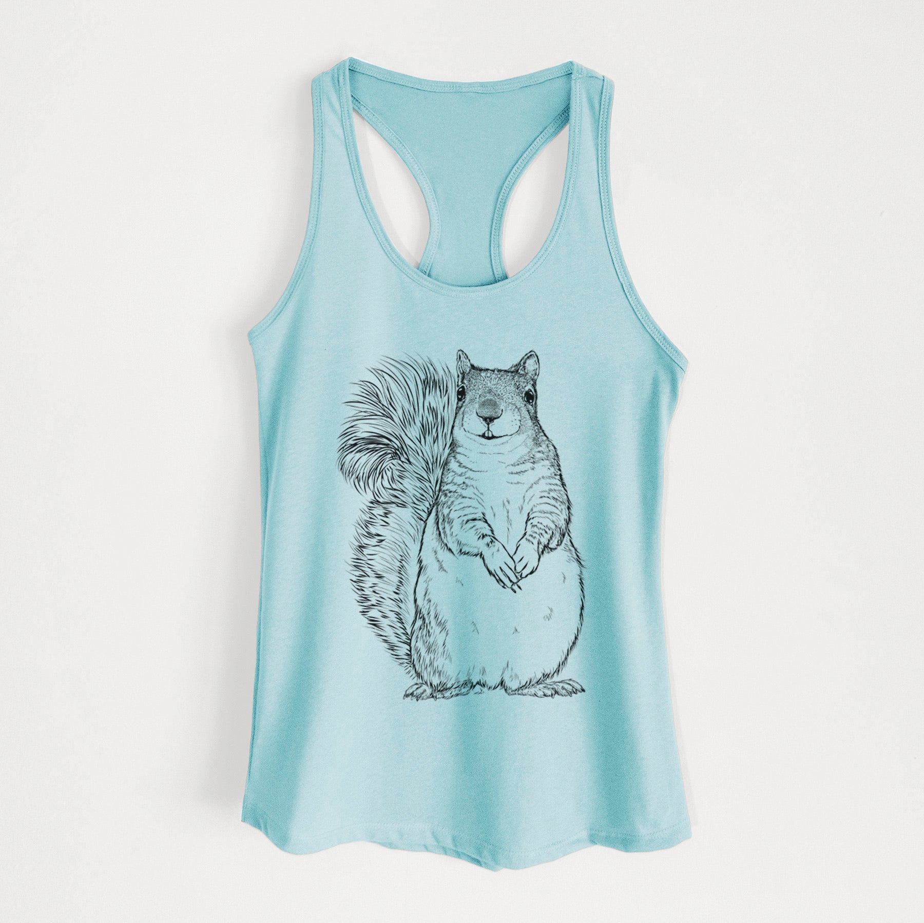 Western Grey Squirrel - Sciurus griseus - Women's Racerback Tanktop