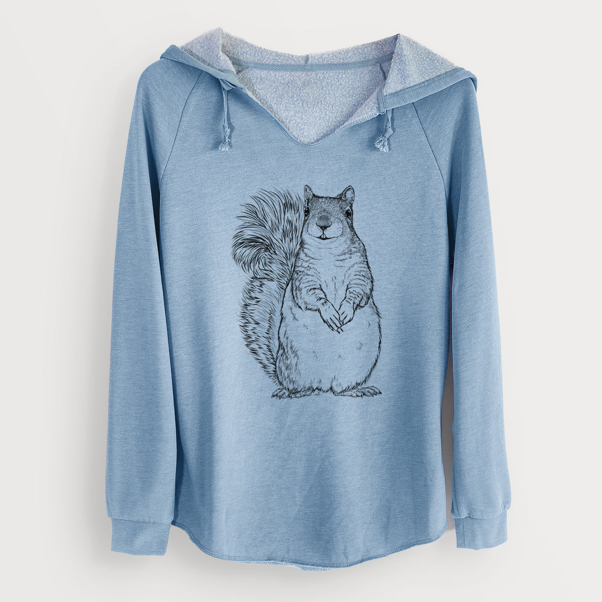 Western Grey Squirrel - Sciurus griseus - Cali Wave Hooded Sweatshirt