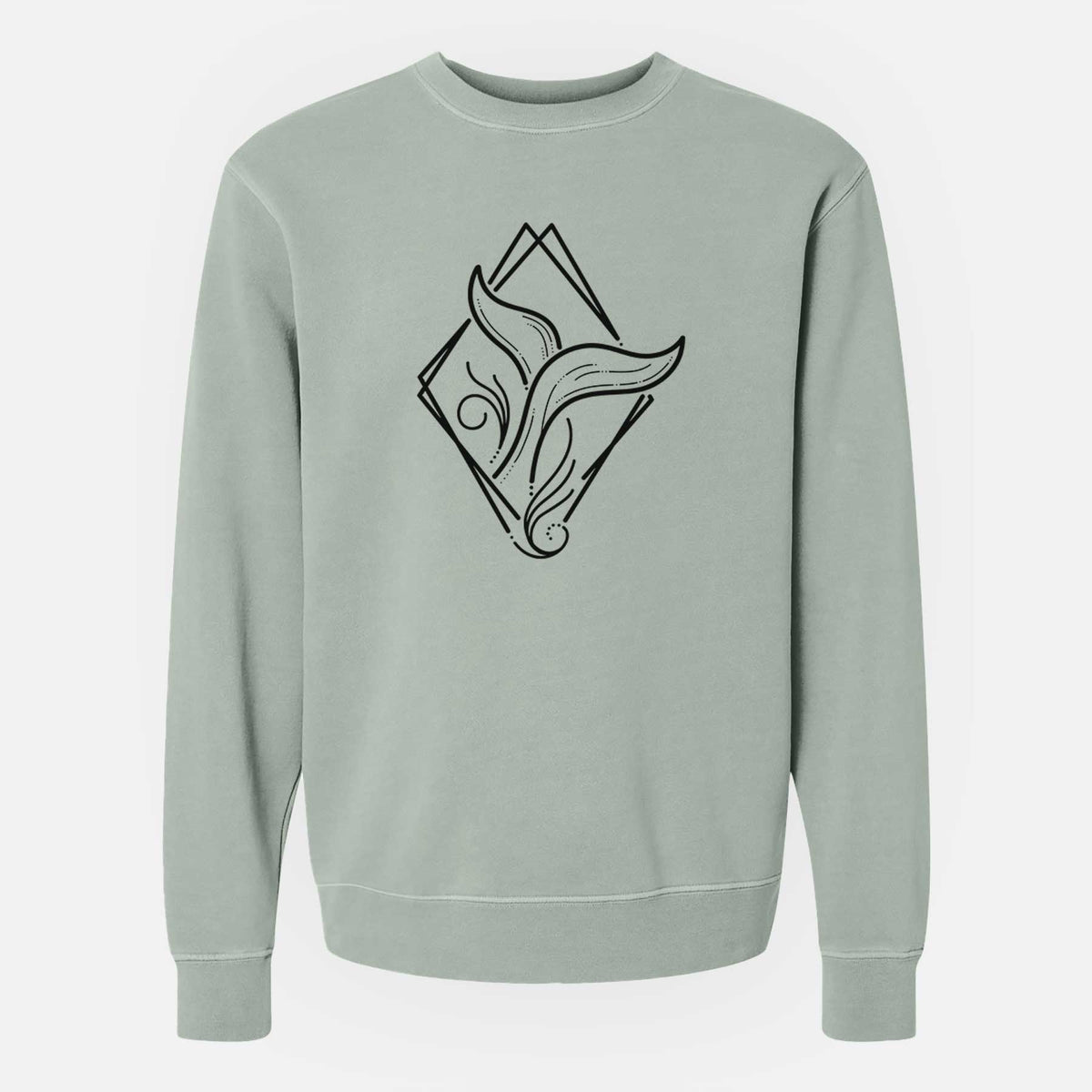 Whale Diamond - Unisex Pigment Dyed Crew Sweatshirt