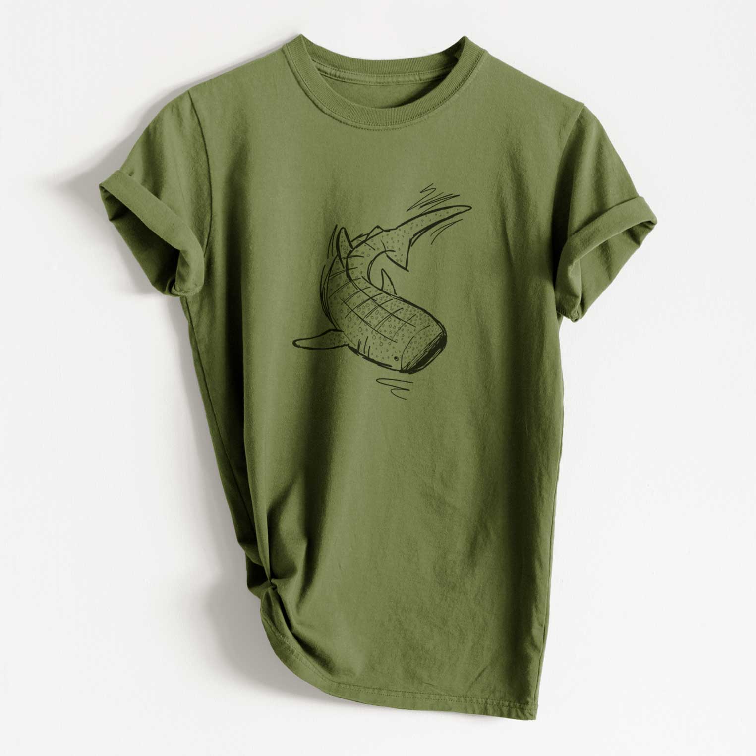 Shark organic-cotton T-shirt