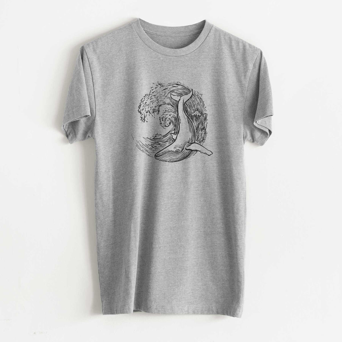Whale Wave - Unisex Recycled Eco Tee  - CLOSEOUT - FINAL SALE