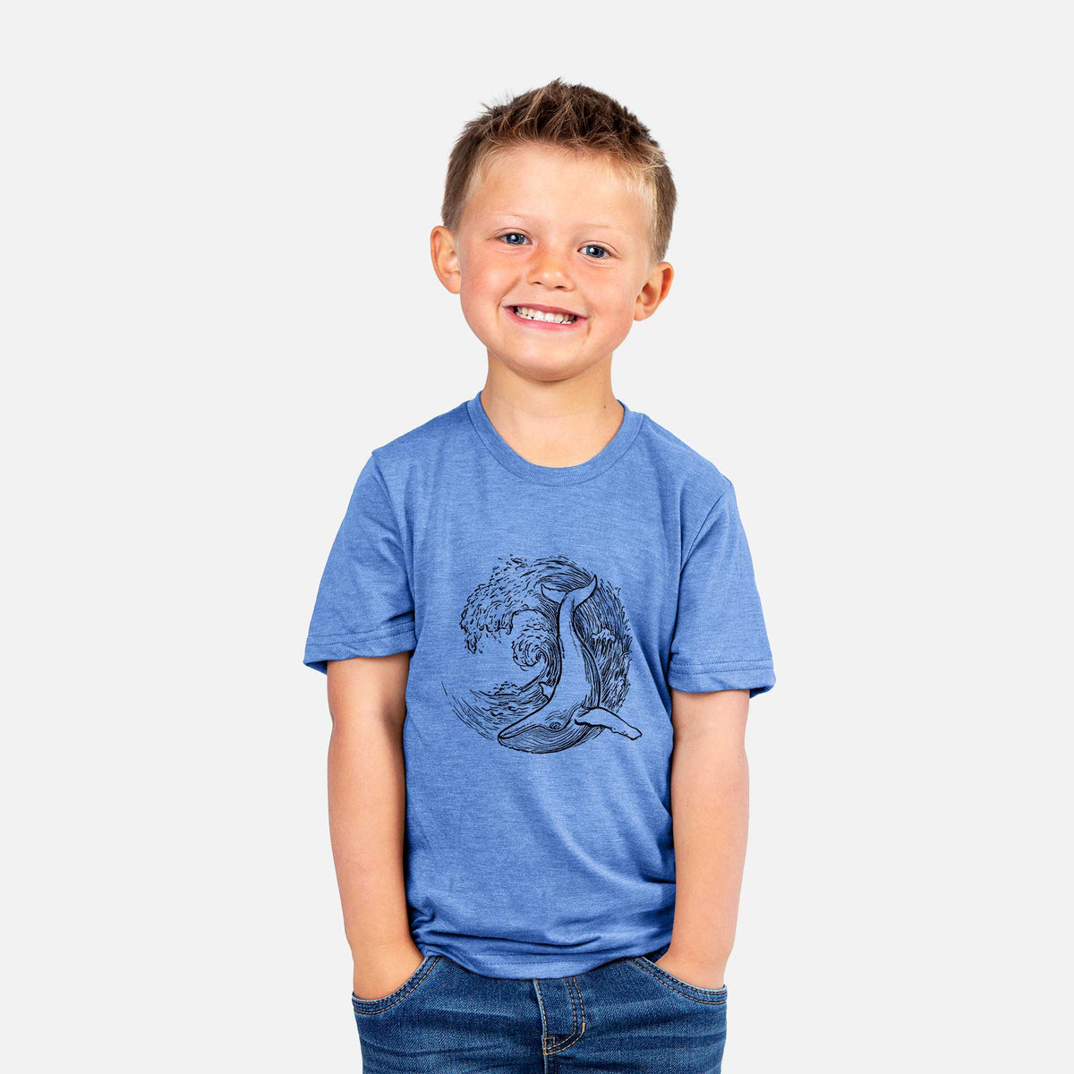 Whale Wave - Kids Shirt