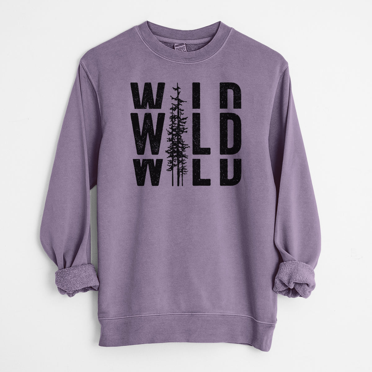 Wild - Unisex Pigment Dyed Crew Sweatshirt