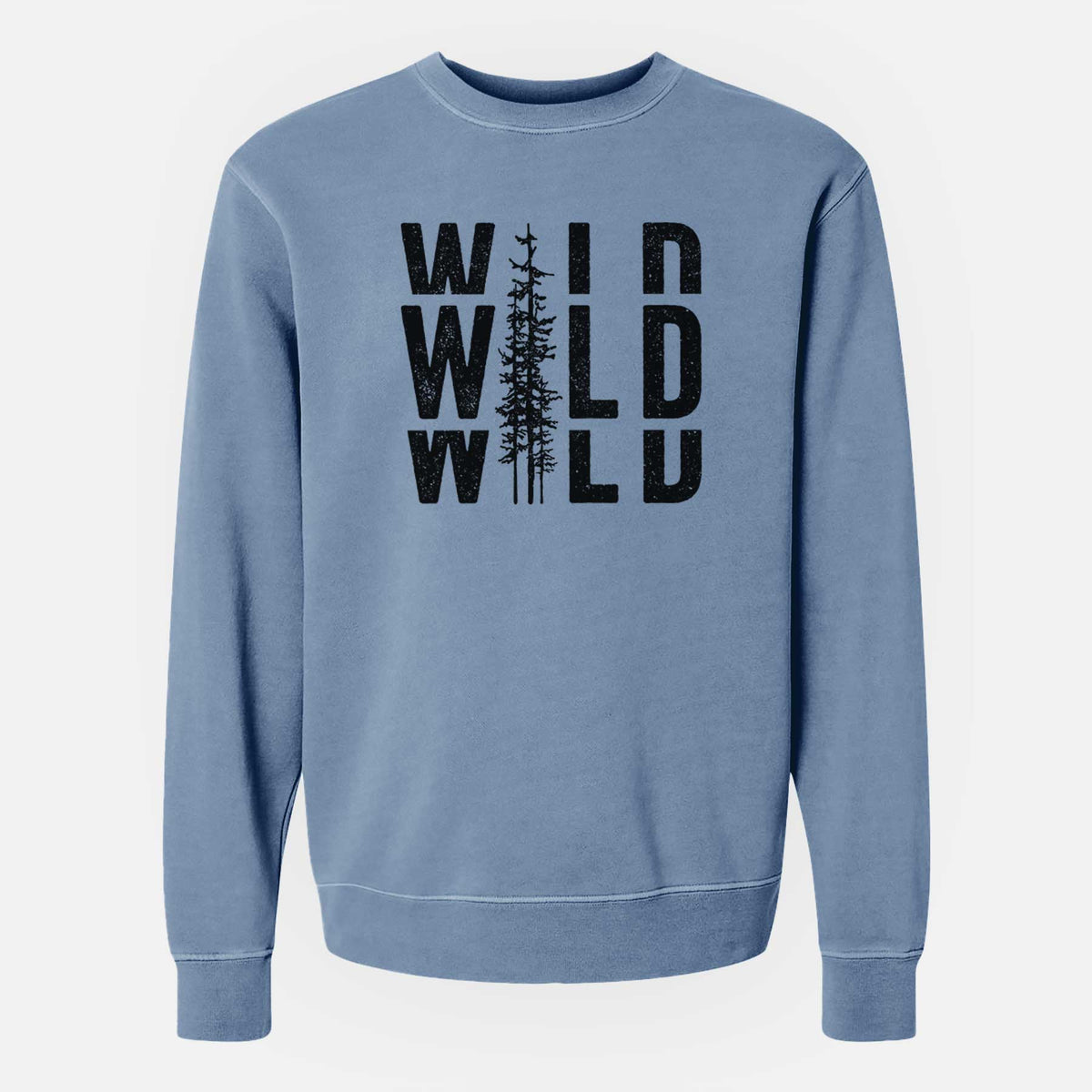 Wild - Unisex Pigment Dyed Crew Sweatshirt