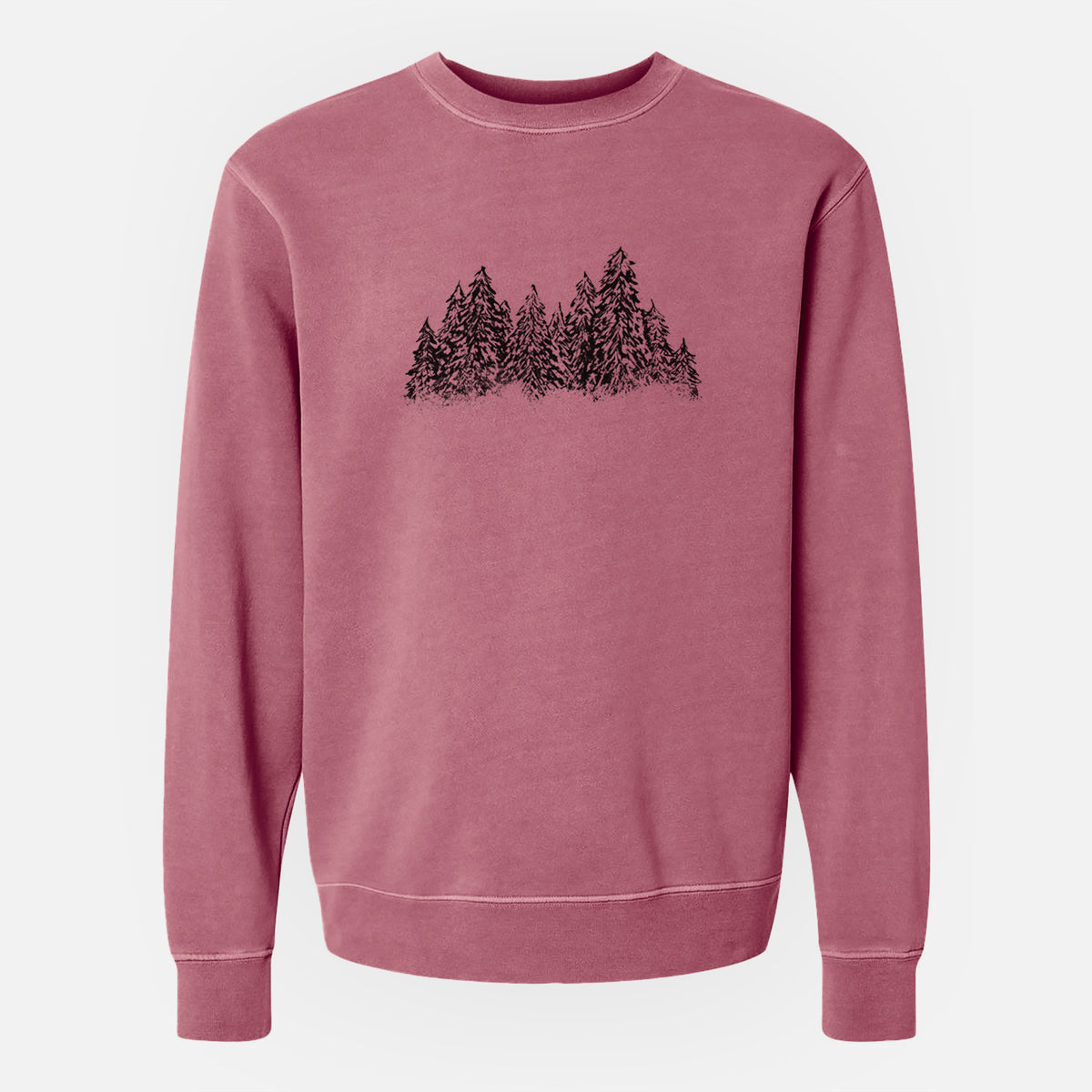 Winter Evergreens - Unisex Pigment Dyed Crew Sweatshirt