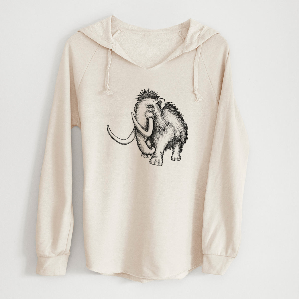 Woolly Mammoth - Mammuthus Primigenius - Cali Wave Hooded Sweatshirt
