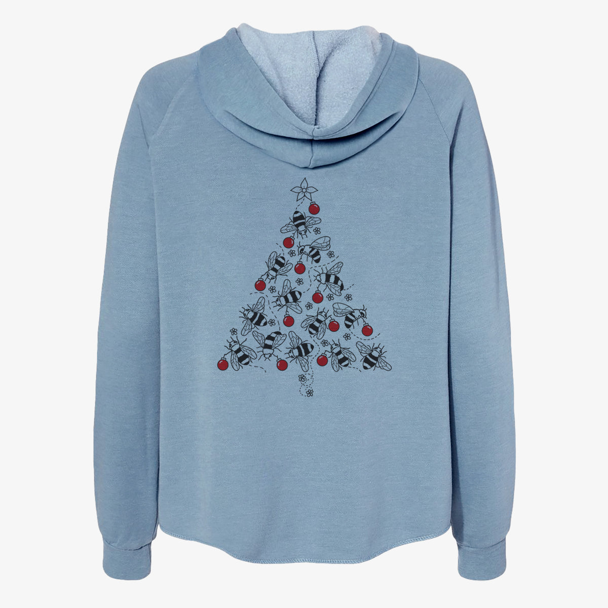 Christmas Tree of Bees - Women&#39;s Cali Wave Zip-Up Sweatshirt