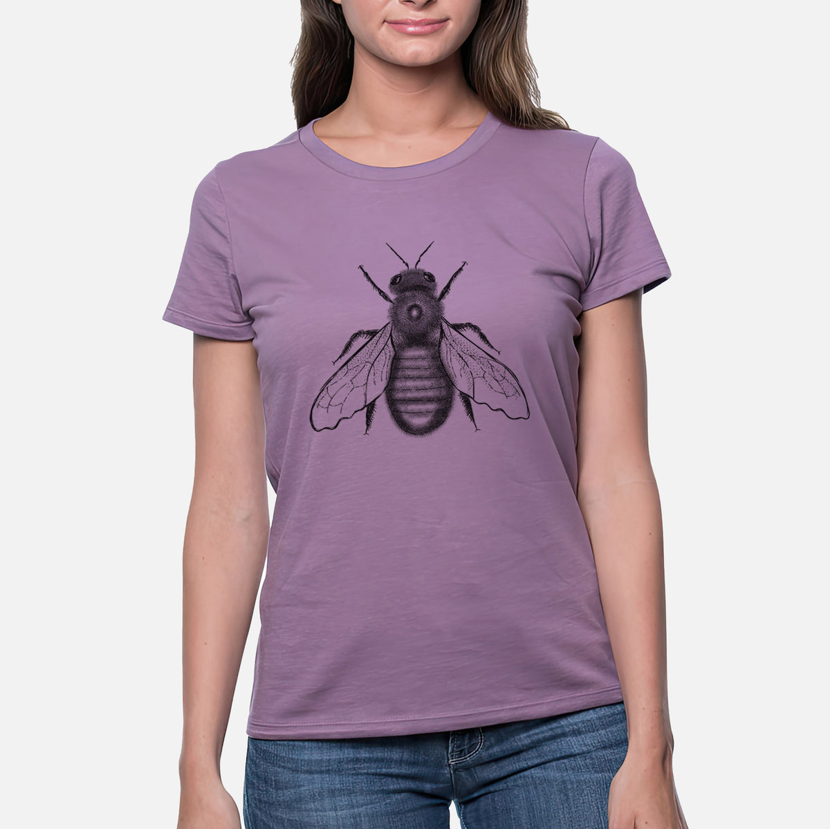 Xylocopa Virginica - Carpenter Bee - Women&#39;s Crewneck - Made in USA - 100% Organic Cotton