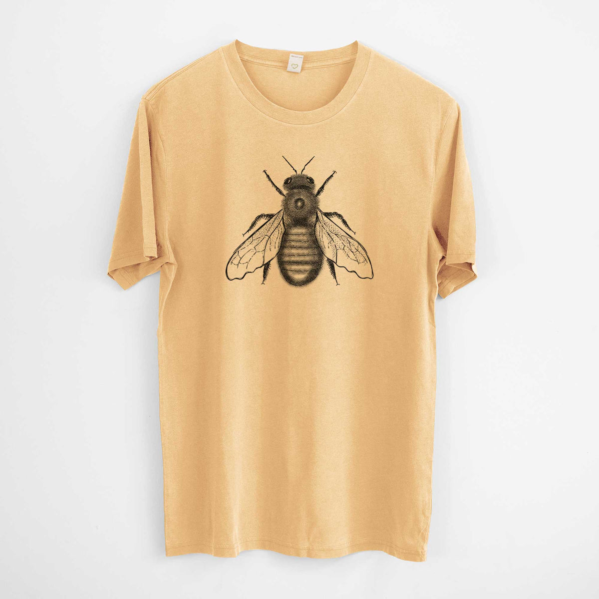 Xylocopa Virginica - Carpenter Bee -  Mineral Wash 100% Organic Cotton Short Sleeve